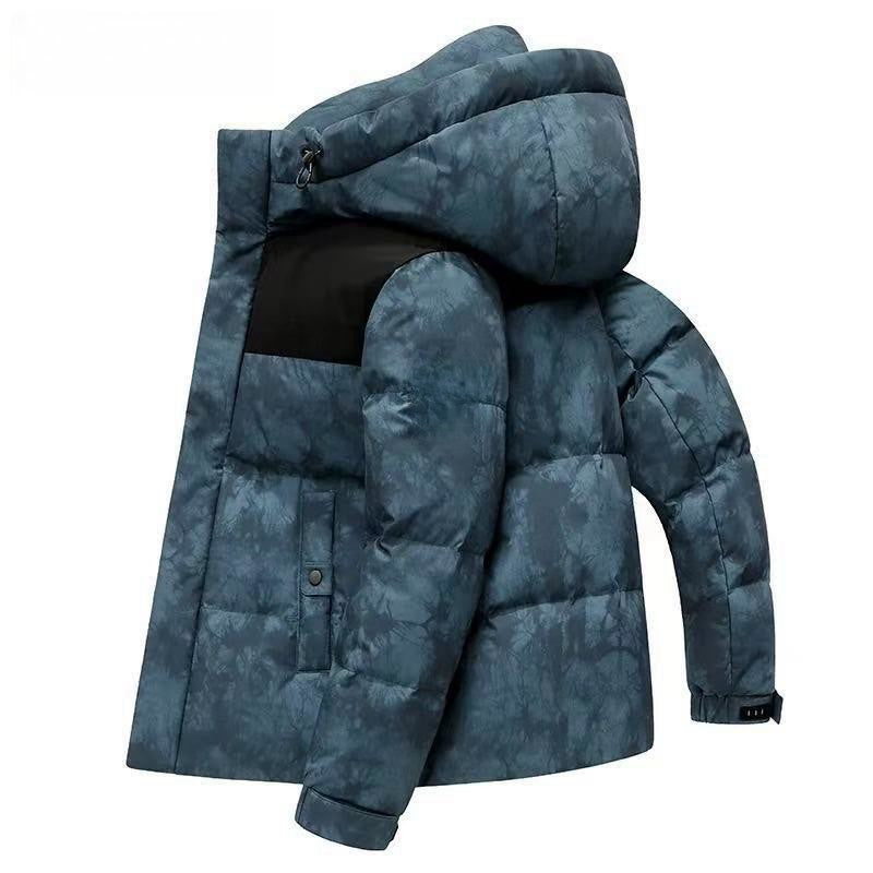 Outdoor hiking down jacket men's winter trend camouflage jacket